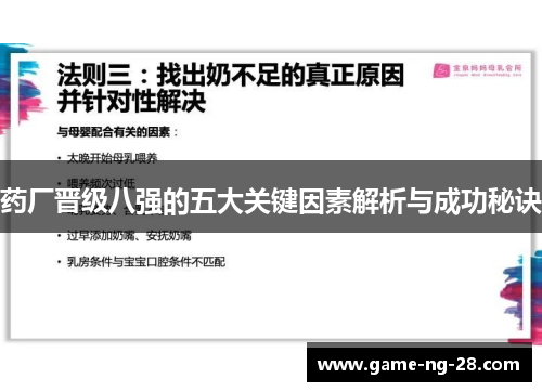 药厂晋级八强的五大关键因素解析与成功秘诀